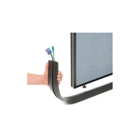 Wiremold Wiremold BK1600-25 25' Roll Overfloor Raceway Cord Cover - 1" X 3/4 " Center Chase, Black, Priced/ft BK1600-25